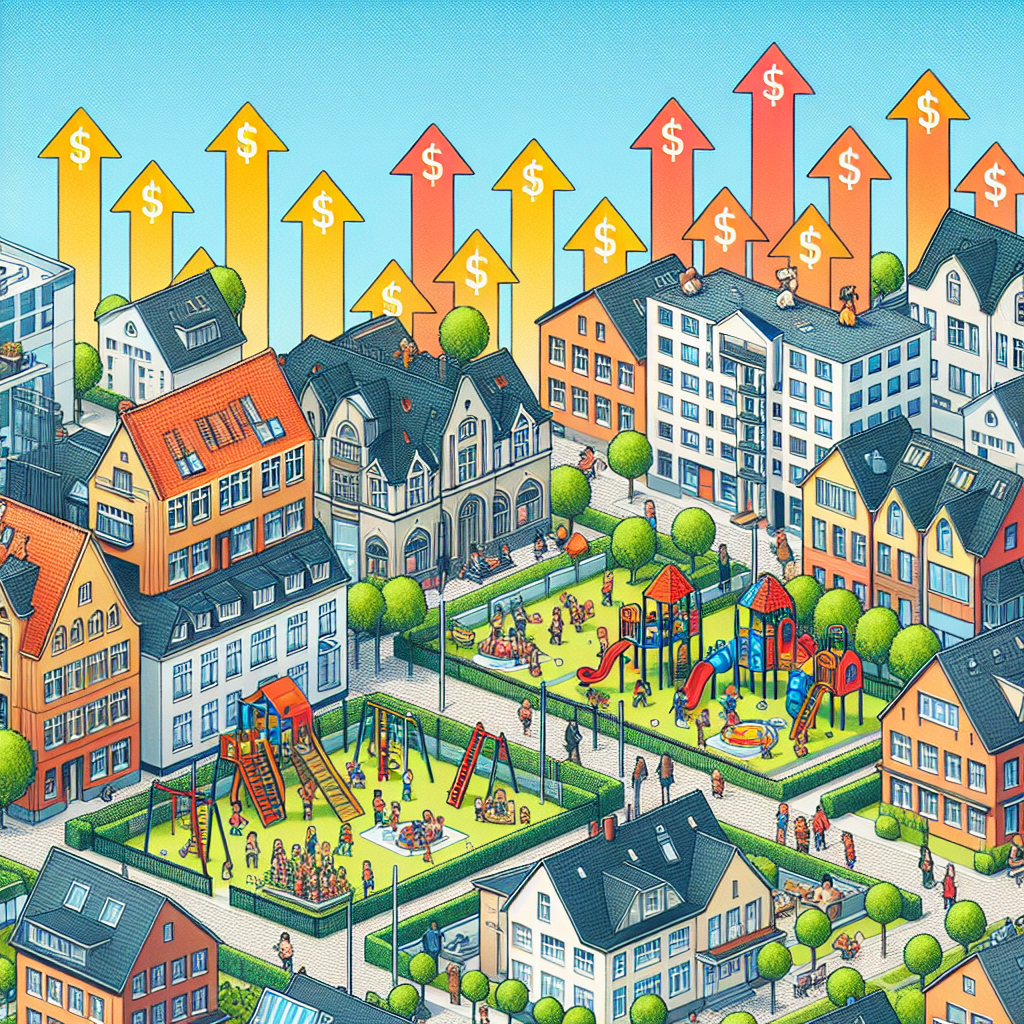 Einfluss von Schulen und Kindergärten auf Mietpreise in Essen-Südostviertel